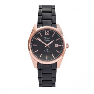 Alexandre Christie AC 1012 Rosegold Black Lady LDBBRBA